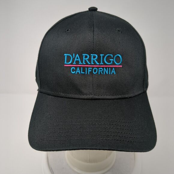 D'Arrigo California Snapback Hat Black OSFM Adjustable Embroidered Otto - Picture 2 of 9